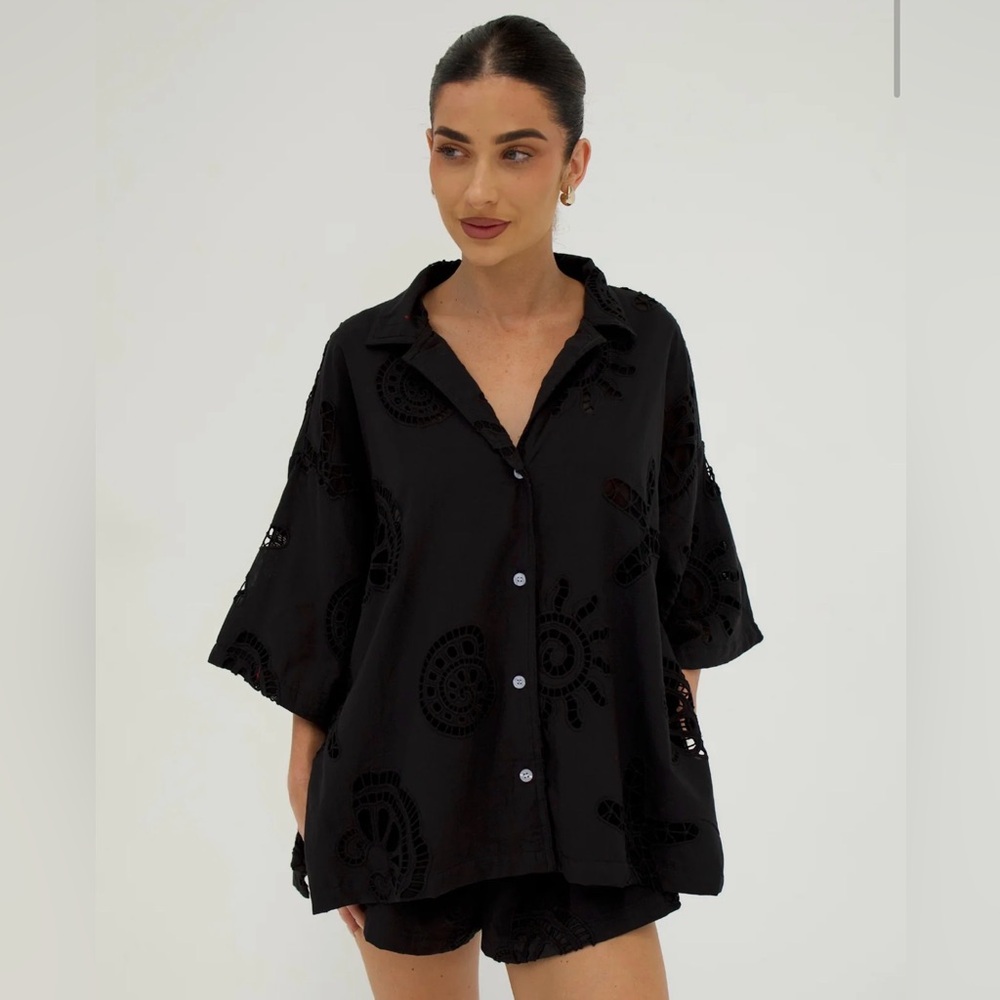 Seacycle Swim SANTORINI SET IN BLACK - Size Large (AU 12 - US 8) - NWT in bag!